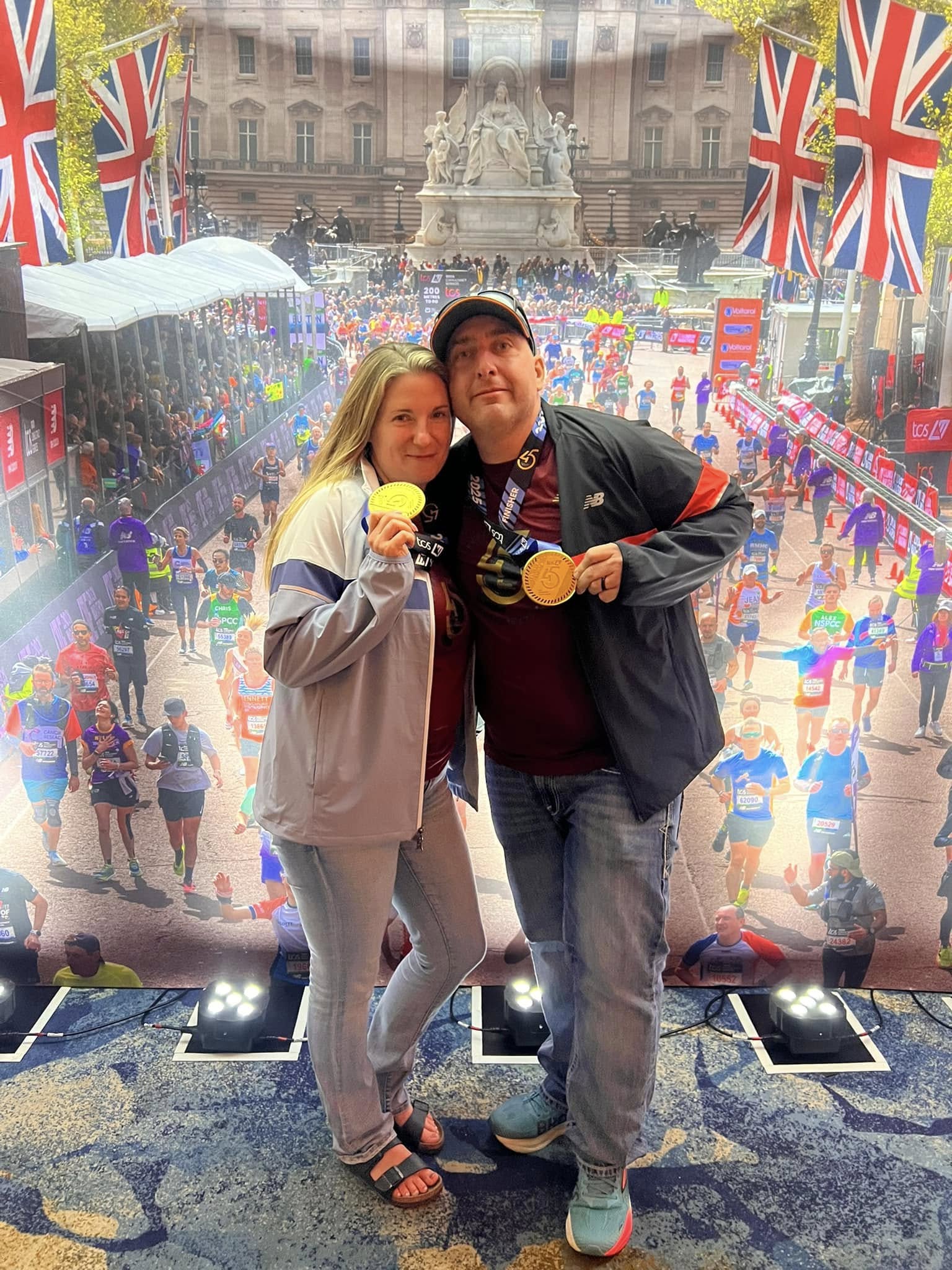 Todd and Melinda Wolfe at London Marathon